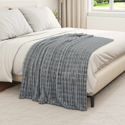 Kastfilt Mörkgrå 150 x 130 cm Fleece