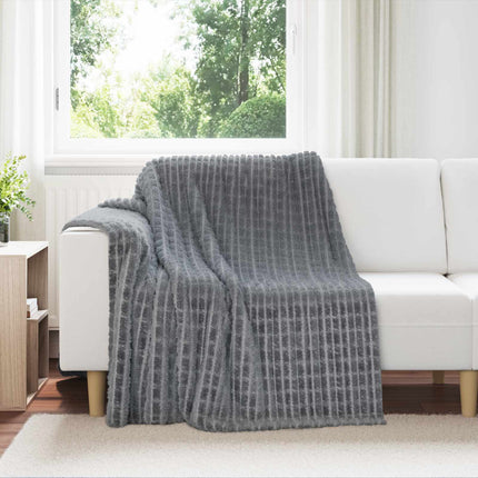 Kastfilt Mörkgrå 200 x 150 cm Fleece