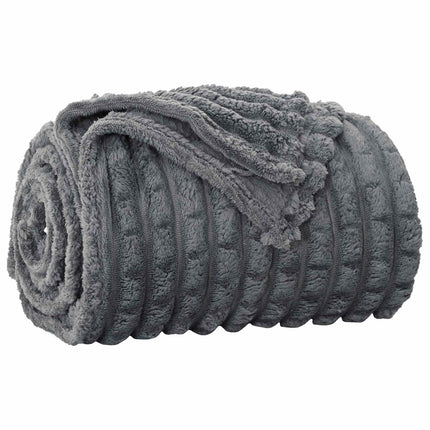 Kastfilt Mörkgrå 240 x 220 cm Fleece