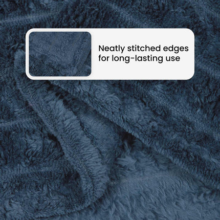 Kastfilt Mörkblå 150 x 130 cm Fleece