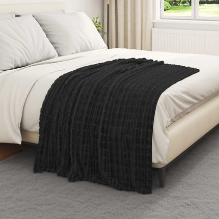 Kastfilt Svart 150 x 130 cm Fleece