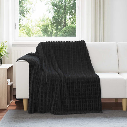 Kastfilt Svart 200 x 150 cm Fleece
