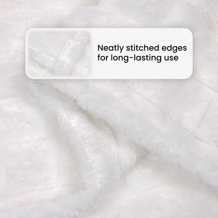 Kastfilt Vit 240 x 220 cm Fleece