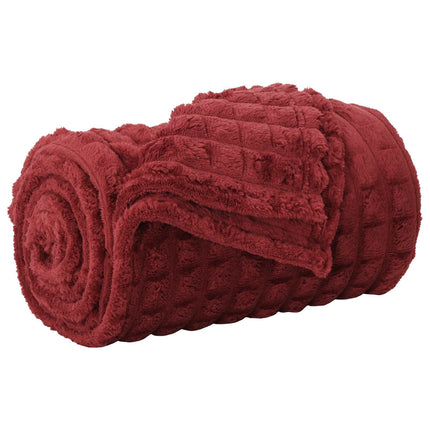Kastfilt Bordeaux Röd 240 x 220 cm Fleece