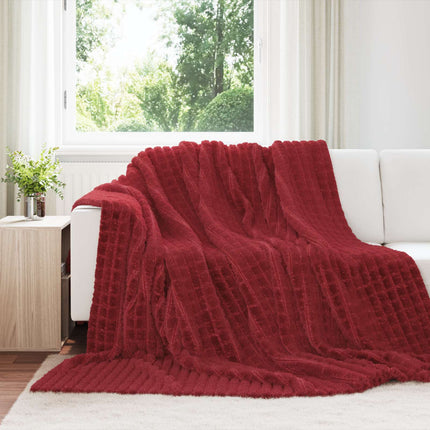 Kastfilt Bordeaux Röd 270 x 240 cm Fleece