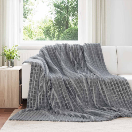 Filtar 6 pcs Mörkgrå 270 x 240 cm Fleece