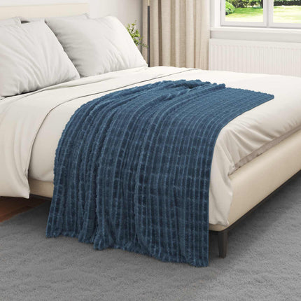 Filtar 6 pcs Mörkblå 150 x 130 cm Fleece