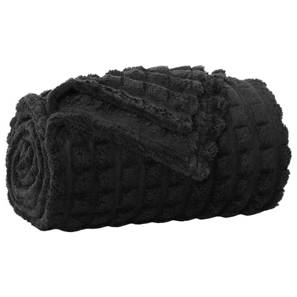 Filtar 6 pcs Svart 150 x 130 cm Fleece