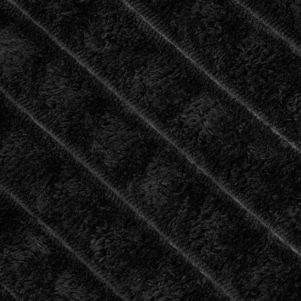 Filtar 6 pcs Svart 200 x 150 cm Fleece