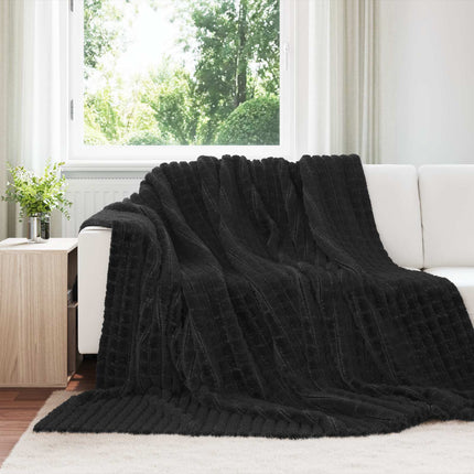 Filtar 6 pcs Svart 270 x 240 cm Fleece