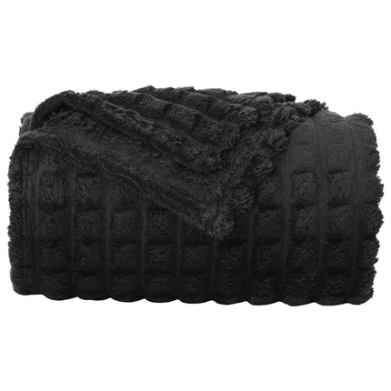 Filtar 6 pcs Svart 270 x 240 cm Fleece