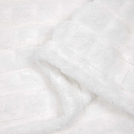 Filtar 6 pcs Vit 240 x 220 cm Fleece
