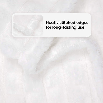 Filtar 6 st Vit 270 x 240 cm 8.9 Fleece