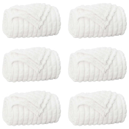 Filtar 6 pcs Vit 270 x 240 cm Fleece