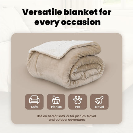 Kastfilt Beige 130 x 150 cm 1 Fleece