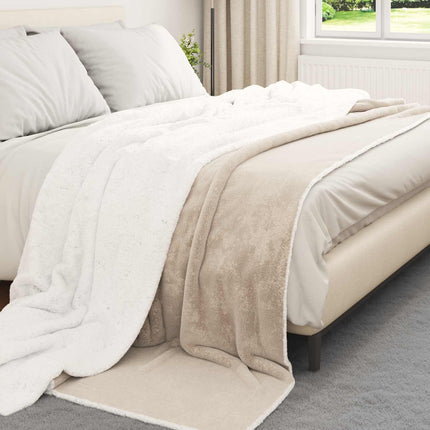Kastfilt Beige 220 x 240 cm Fleece