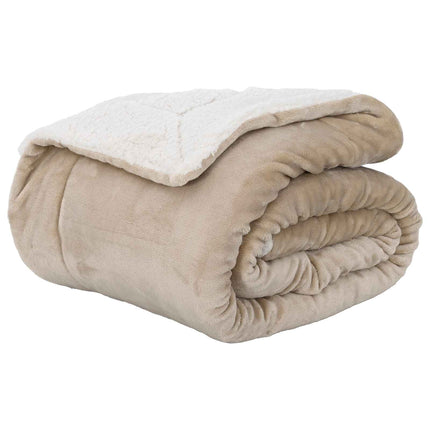 Kastfilt Beige 220 x 240 cm Fleece