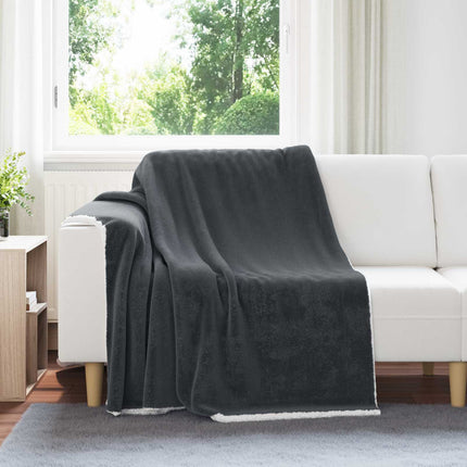 Kastfilt Mörkgrå 150 x 200 cm Fleece