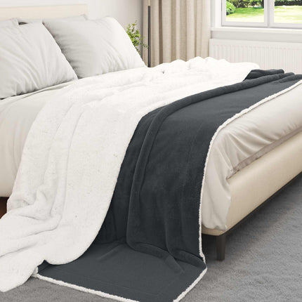 Kastfilt Mörkgrå 220 x 240 cm Fleece