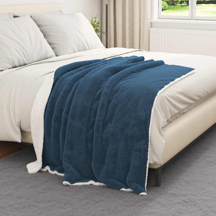Kastfilt Mörkblå 130 x 150 cm Fleece