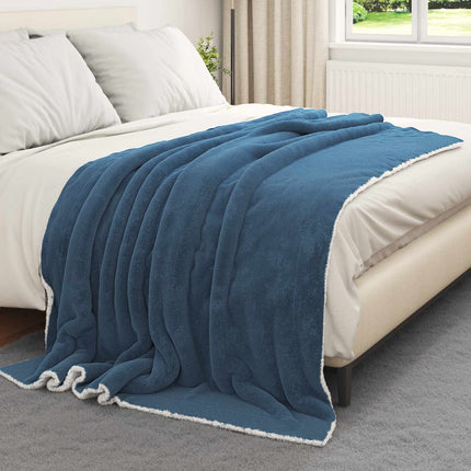 Kastfilt Mörkblå 150 x 200 cm Fleece