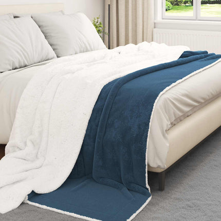 Kastfilt Mörkblå 220 x 240 cm Fleece