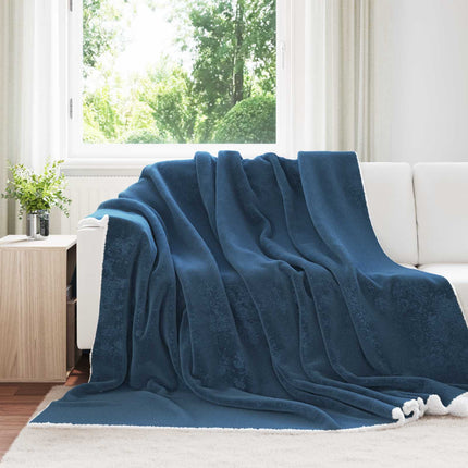 Kastfilt Mörkblå 240 x 270 cm Fleece