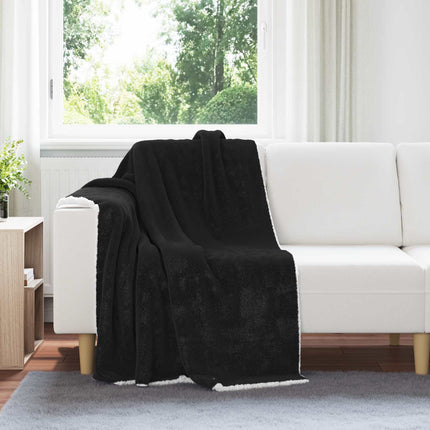Kastfilt Svart 130 x 150 cm Fleece