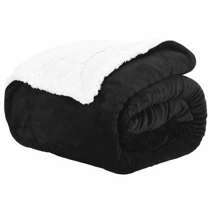 Kastfilt Svart 220 x 240 cm Fleece