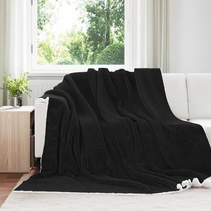 Kastfilt Svart 240 x 270 cm Fleece