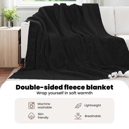 Kastfilt Svart 240 x 270 cm 3.17 Fleece