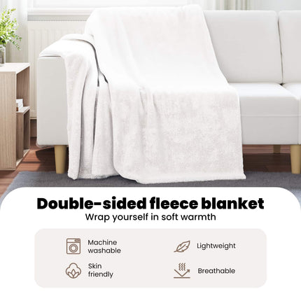 Kastfilt Vit 150 x 200 cm 1.64 Fleece