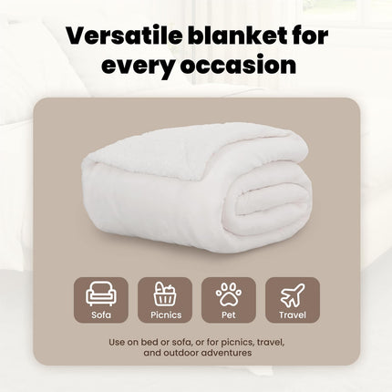 Kastfilt Vit 150 x 200 cm 1.64 Fleece