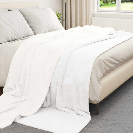 Kastfilt Vit 220 x 240 cm Fleece