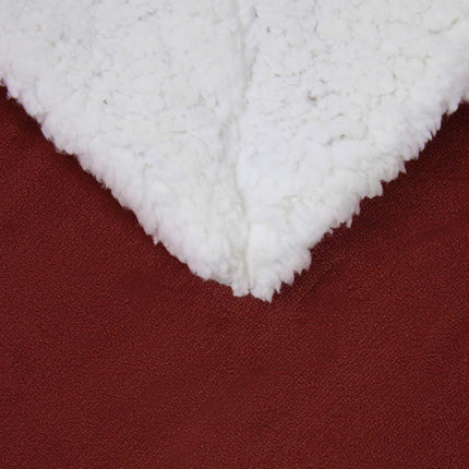 Kastfilt Bordeaux Röd 130 x 150 cm Fleece