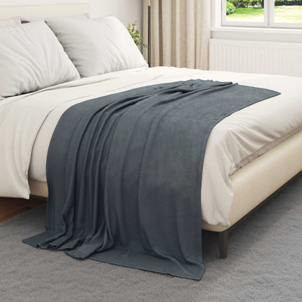 Kastfilt Mörkgrå 170 x 130 cm Fleece