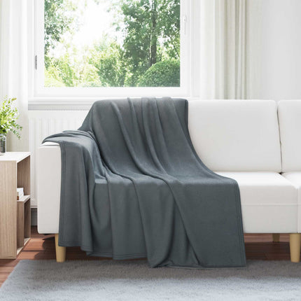 Kastfilt Mörkgrå 200 x 150 cm Fleece