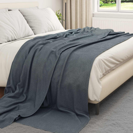 Kastfilt Mörkgrå 240 x 220 cm Fleece