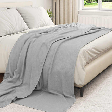 Kastfilt Grå 240 x 220 cm Fleece