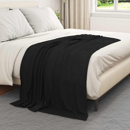 Kastfilt Svart 170 x 130 cm Fleece