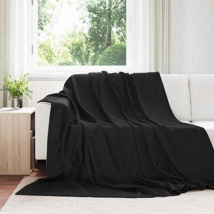 Kastfilt Svart 240 x 220 cm Fleece