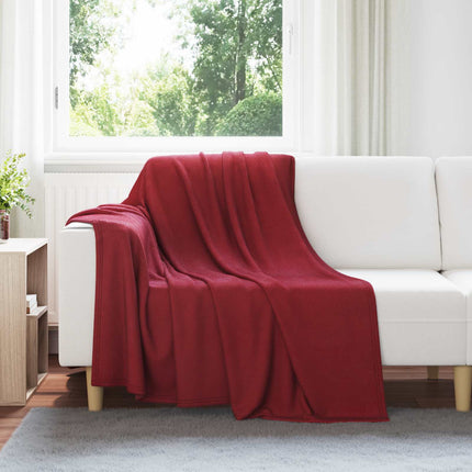Kastfilt Bordeaux Röd 200 x 150 cm Fleece