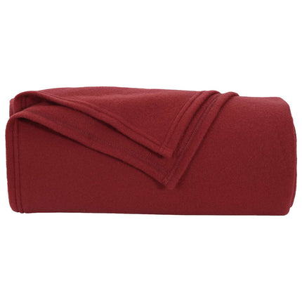 Kastfilt Bordeaux Röd 200 x 150 cm Fleece
