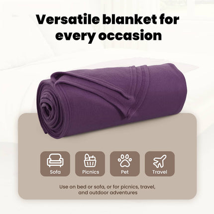 Kastfilt Lila 200 x 150 cm Fleece