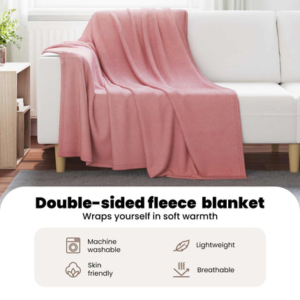 Kastfilt Rosa 200 x 150 cm Fleece