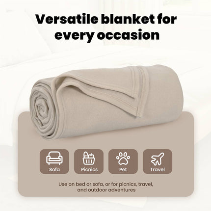Filtar 6 st Beige 240 x 220 cm 4.28 Fleece