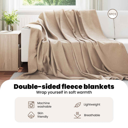 Filtar 6 st Kamel 240 x 220 cm 4.28 Fleece