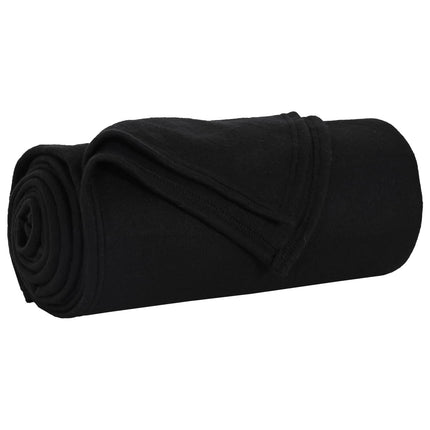 Filtar 6 pcs Svart 200 x 150 cm Fleece