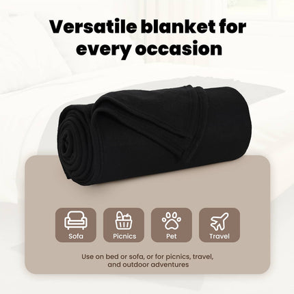 Filtar 6 st Svart 270 x 240 cm 5.08 Fleece