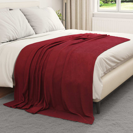 Filtar 6 pcs Bordeaux Röd 200 x 150 cm Fleece